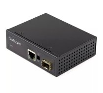 Industriālais optiskais → Ethernet mediju pārveidotājs StarTech IMC1GSFP — SFP uz RJ45/Cat6, 10/100/1000 Mbps, vienu/multimode, 12–56V DC, IP30
