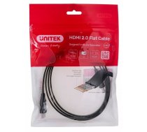 UNITEK HDMI CABLE 2.0 4K60HZ FLAT 1 5M HDMI kabelis 2 m HDMI Type A (Standard) Melns