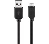 Goobay USB 2.0 Hi-Speed kabelis melns 1m Micro-USB B USB A