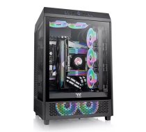 Datora korpuss THERMALTAKE The Tower 500 Midi Tower melns — ATX/micro ATX, rūdīts stikls, atbalsts GPU līdz 355 mm