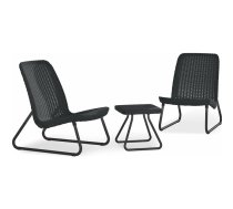 Dārza mēbeļu komplekts Rio Patio Set pelēks