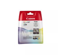 Canon PG-510/CL-511 tintes kārtridžs 2 pcs Oriģināls Standarta produktivitāte Melns, Tirkīzzils, Fuksīns, Dzeltens