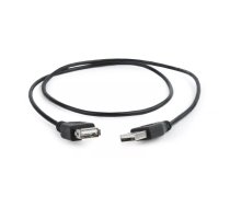 Gembird CC-USB2-AMAF-75CM/300-BK USB kabelis 0,75 m USB 2.0 USB A Melns