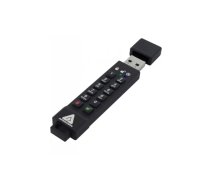 Apricorn Aegis Secure Key 3z USB zibatmiņa 16 GB USB Type-A 3.2 Gen 1 (3.1 Gen 1) Melns
