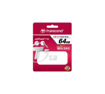 Transcend JetFlash 710S 64GB USB zibatmiņa USB Type-A 3.2 Gen 1 (3.1 Gen 1) Sudrabs