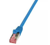 Tīkla kabelis LogiLink 0.25m RJ-45 Cat6 S/FTP Zils