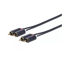 Vivolink PRORCARCA0.5 audio kabelis 0,5 m 2 x RCA Melns