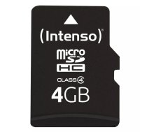 Zibatmiņa Intenso 4GB MicroSDHC Class 4 3403450