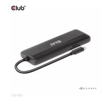 CLUB3D USB Gen 1 Type-C 8-in-1 MST Divu 4K60Hz Displeja Ceļojumu Doks