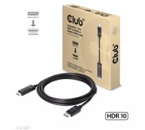 CLUB3D DisplayPort 1.4 uz HDMI kabelis 4K120Hz 8K60Hz 3m