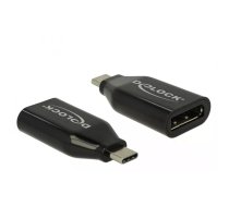 DeLOCK 64151 kabeļu spraudņu pāreja DisplayPort USB Veids-C Melns