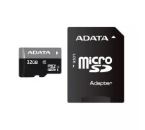 ADATA Premier UHS-I 32 GB, MicroSDHC, 10. klases zibatmiņa, adapteris