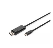 USB Type-C DisplayPort divvirzienu adaptera kabelis Digitus AK-300334-020-S