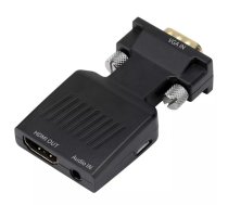 PremiumCord VGA uz HDMI pārveidotājs ar audio ieeju un audio kabeli