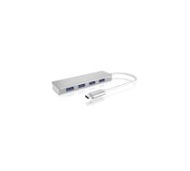 ICY BOX IB-HUB1425-C3 USB 3.2 Gen 1 (3.1 Gen 1) Type-C 5000 Mbit/s Sudrabs