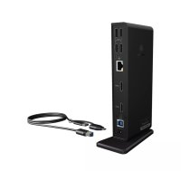 Doku stacija ICY BOX IB-DK2251AC USB 3.2 Gen 2 Type-A Melna