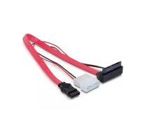 DeLOCK SATA Cable Micro 0.3m SATA kabelis 0,3 m Sarkans