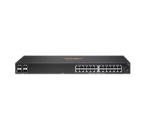 Aruba 6100 24G 4SFP+ Vadīts L3 Gigabit Ethernet (10/100/1000) 1U Melns