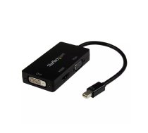 StarTech.com MDP2VGDVHD video kabeļu aksesuārs 0,15 m Mini DisplayPort DVI-D + VGA (D-Sub) + HDMI Melns