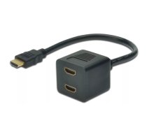 Microconnect MONJK8 HDMI kabelis 0,2 m HDMI Type A (Standard) 2 x HDMI Type A (Standard) Melns