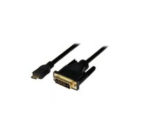 Microconnect HDCPDVIDD video kabeļu aksesuārs 1 m HDMI Type C (Mini) DVI-D Melns