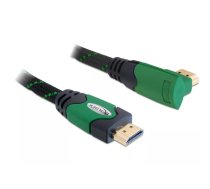 DeLOCK 1m High Speed HDMI 1.4 HDMI kabelis HDMI Type A (Standard) Melns, Zaļš