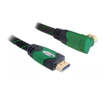 DeLOCK 2m High Speed HDMI 1.4 HDMI kabelis HDMI Type A (Standard) Melns, Zaļš
