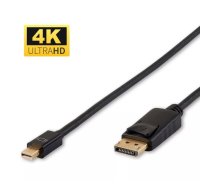 Microconnect DP-MMG-100MB DisplayPort kabelis 1 m Mini DisplayPort Melns