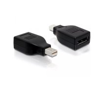 DeLOCK Displayport Adapter Displayport mini M Displayport FM Melns