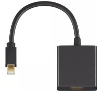 Microconnect MDPHDMIB video kabeļu aksesuārs 0,15 m Mini DisplayPort HDMI Type A (Standard) Melns