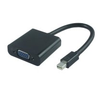 Microconnect MDPVGA2B video kabeļu aksesuārs 0,15 m Mini DisplayPort VGA (D-Sub) Melns