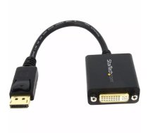 StarTech.com DP2DVI2 video kabeļu aksesuārs 0,152 m DisplayPort DVI-I Melns