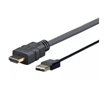 Vivolink PROHDMIUSB1 video kabeļu aksesuārs 1 m HDMI USB Type-A Melns