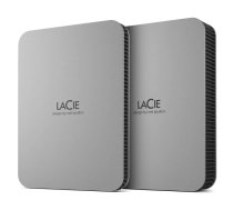 LaCie Mobile Drive (2022) ārējais cietais disks 2 TB Sudrabs