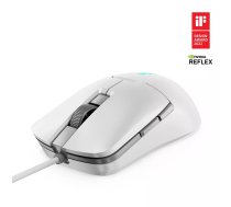 Spēļu pele Lenovo Legion M300s — optiskā 8000 DPI, 6 programmējamas pogas, ambidekstra, balta, USB Type-A