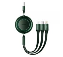 USB 3‑in‑1 kabelis Baseus Bright Mirror 2 — Micro USB / USB‑C / Lightning, 3,5A, 1,1 m