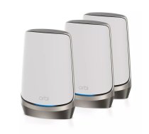 NETGEAR Orbi Quad-band RBKE963 AXE11000 WiFi 6E Mesh System Quad-band (2.4 GHz / 5 GHz-1 / 5 GHz-2 / 6 GHz) Wi-Fi 6 (802.11ax) Pelēks, Balts 16 Iekšējs