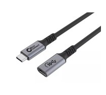 Microconnect USB3.2CC1.5EX USB kabelis 1,5 m USB4 Gen 2x2 USB C Melns