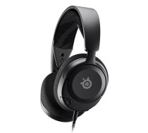 Austiņas STEELSERIES Arctis Nova 1 — vadu binaurālā spēļu austiņu ierīce, 3,5 mm, 36 Ω, kabelis 1,2 m, 236 g, noņemams kabelis, mikrofons