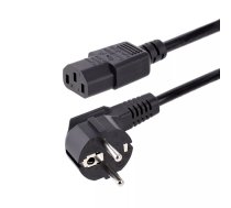 Barošanas kabelis StarTech.com 1m 18AWG EU Schuko uz C13 250V 10A melns