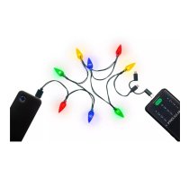 Ziemassvētku gaismas Goobay 60339 USB uzlādes kabelis LED 8 spuldzes 5W