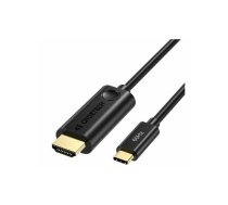 Parveidotājs iLike                 USB tipa C adapteris (vīrietis) uz HDMI 2.0 (vīrietis) 4K 60Hz 1,8 m       Melns