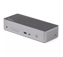 StarTech.com DK31C4DPPDUE dokstacija Vadu USB 3.2 Gen 2 (3.1 Gen 2) Type-C Melns, Pelēks