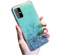 Fusion Glue Glitter Back Case Silikona Aizsargapvalks Priekš Apple iPhone 11 Zaļš