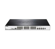 D-Link DGS-1510-28XMP Vadīts L2/L3 Gigabit Ethernet (10/100/1000) Power over Ethernet (PoE) Melns, Pelēks