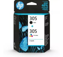 HP 305 2-Pack Tri-color/Black Original Ink Cartridge