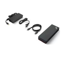 Lenovo ThinkPad Universālais Thunderbolt 4 Smart Dock Vadu Melns 40 Gbit/s 100 W
