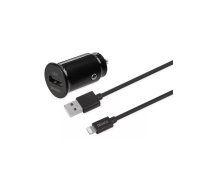 Deltaco USB-CAR130 mobilā ierīce lādētājs Universāls Melns Cigarešu šķiltava Auto 12/24V 2.4A