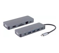 shiverpeaks ®-BASIC-S--USB-DOCK--USB-C multiport dokstacija, 11in1, HDMI, VGA, PD, Hub, SD, LAN, AUX (BS14-05028)