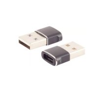 shiverpeaks ®-BASIC-S - adapteris USB A vīrietis uz USB C sieviete, 2.0, plāns, metāla versija (BS14-05034)